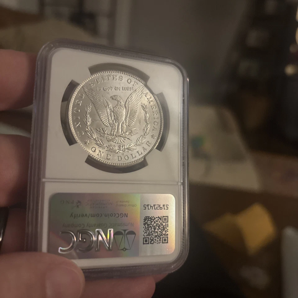 1899 O Morgan Dollar Silver Dollar, NGC MS65, perfectly smooth cheek, beautiful  - Image 3 of 4