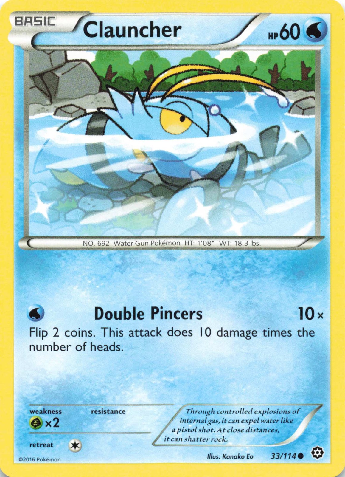 Clauncher Common XY - Steam Siege 33/114 NM