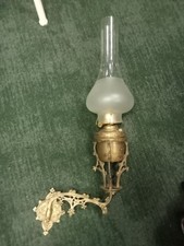 Early Victorian Rare Gothic Church Oil Lamp Sconce c1860/70