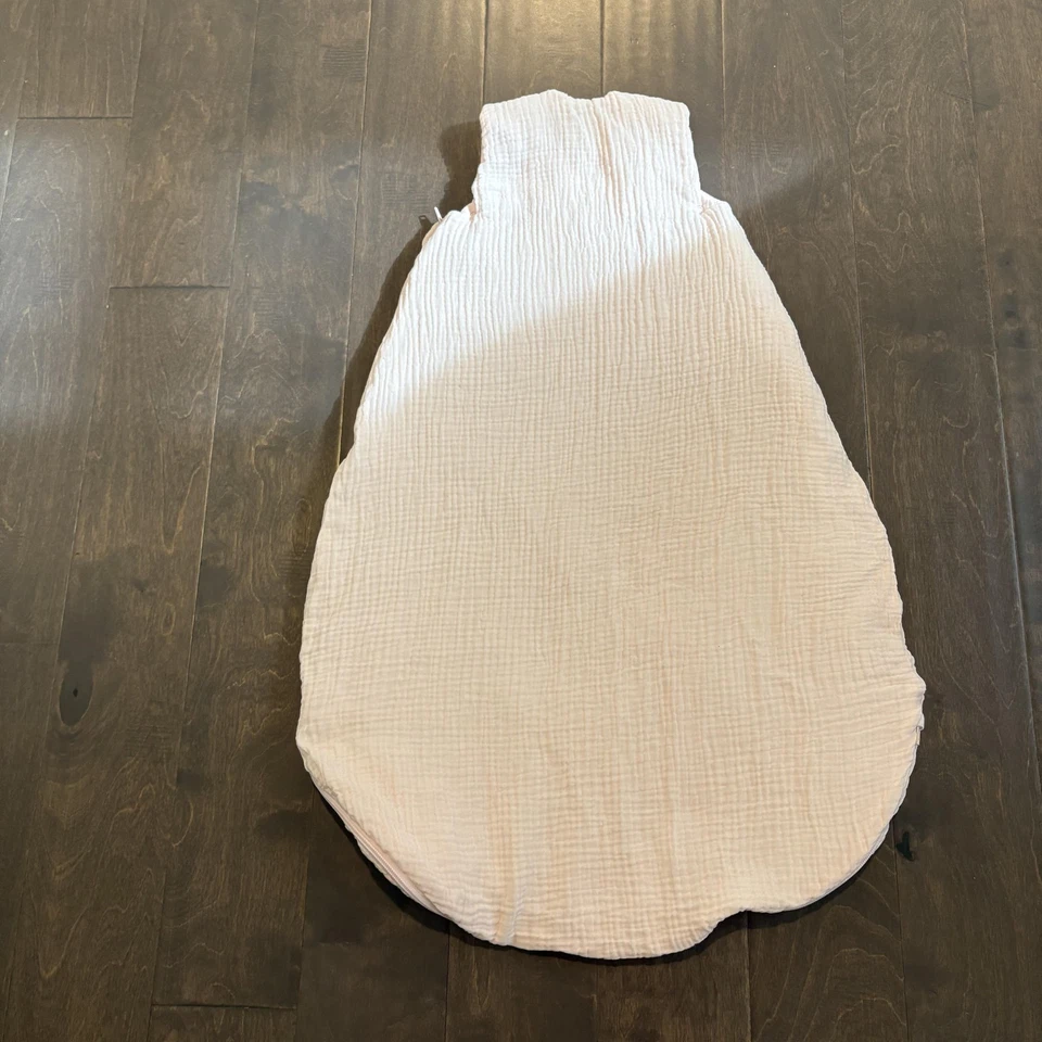 Мешок для сна кролика из органического хлопка муслиновое одеяло Pottery Barn Kids розовое 34x23 - Изображение 4 из 4