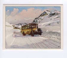 Transportation Trade Card (Bus). #37 Mail bus near St. Moritz, Switzerland