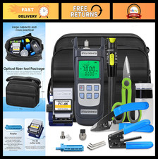 9-in-1 Fiber Optic Termination Tool Kit, Cold Welding Set, 6S Cleaver  OPM Test