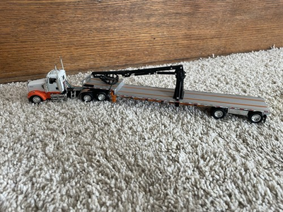 #ad DCP Kenworth Truck W Crane Trailer 1 64 Custom Trailer $164.99