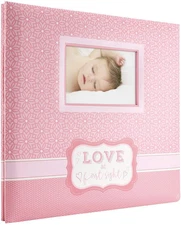 MCS Expandable 10-Page Baby Scrapbook Album with Photo Opening Cover and 12 x 12