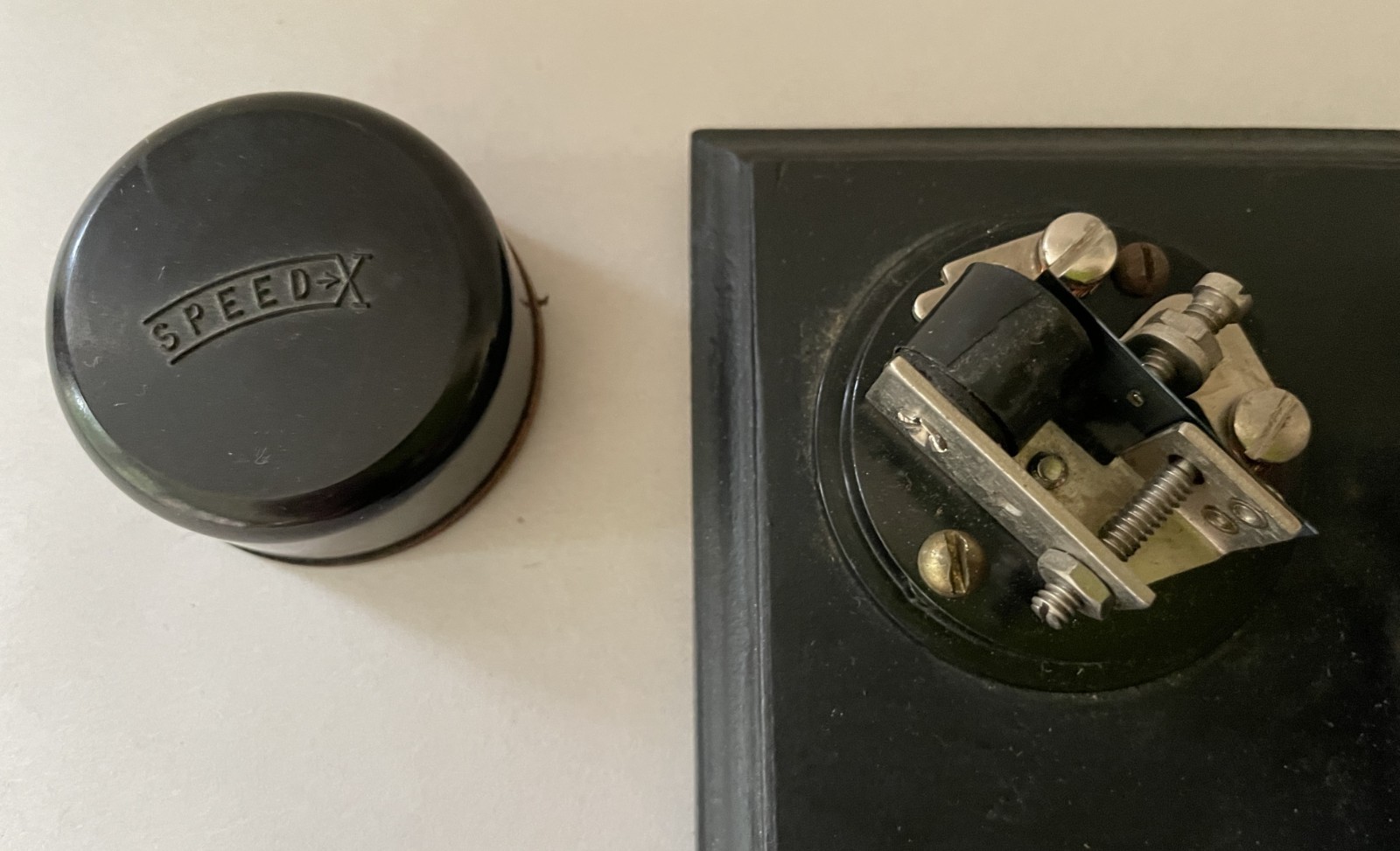 Vibroplex Telegraph Key Bug - SN 88567 – Blue Racer Model 4 - 1921-23 – Vintage