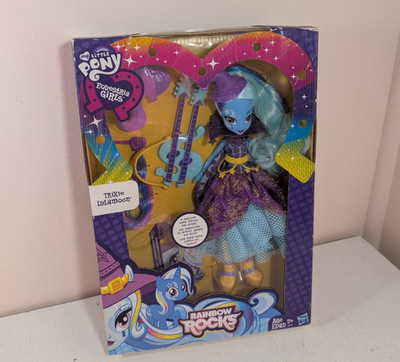 2013 My Little Pony Equestria Girls Trixie Lulamoon Rainbow Rocks box damaged
