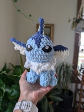 Vaporeon Pokemon Handmade Crochet Amigurumi Stuffie