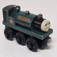 Thomas  Friends Wooden Railway Peter Sam Train Engine 1996 Britt Allcroft