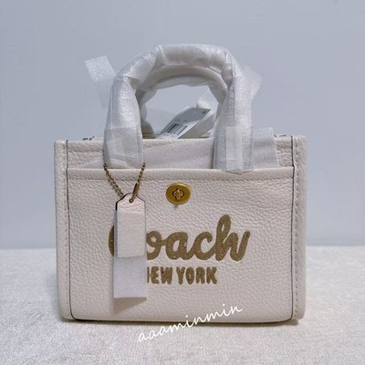 NWT Coach Cargo Tote Bag 20 CAO26-Brass/Chalk | eBay