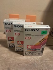 Sony Beta Blank Tape - ES L-750 Dynamicron Betamax - Sealed New - Lot of 3