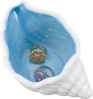Keramik Schmucktablett Aqua Muschel Form FüR Ringe Ohrringe Dekorationsschale