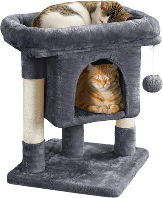 59 cm Kratzbaum für Katzen im Innenbereich mit Kratzbäumen, dunkelgrau | Katzenturm, Cos