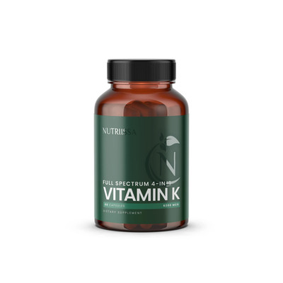 Nutriissa Full Spectrum 4-in-1 Vitamin K 6200mg ~ 60 Caps ~ Exp 12/27