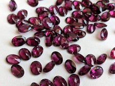Garnet Hyderabadi Oval Faceted Cut 5x7mm Making For Jewelry