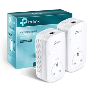 TP-Link TL-PA8010PKIT 1-Port Gigabit Passthrough Powerline AV1300 Mbps, White 