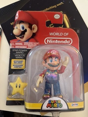 JAKKS Pacific - World of Nintendo Star Power Super Mario  4'' Figur Neu