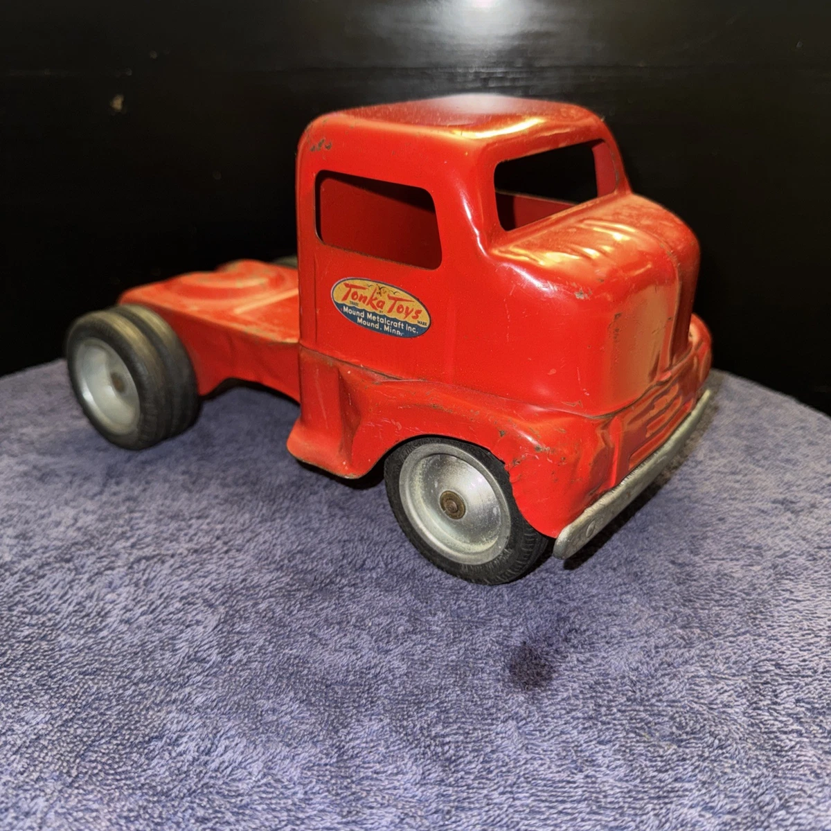 Camion Tonka Vintage 1957 Personnalisé, Benne Et Hotte Interchangeables, Pièces Circus Scoop