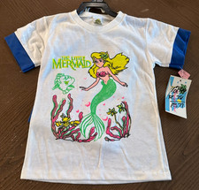 Vintage Size 2T Disney The Little Mermaid 2 Piece Shorts Outfit 1990s USA NWT