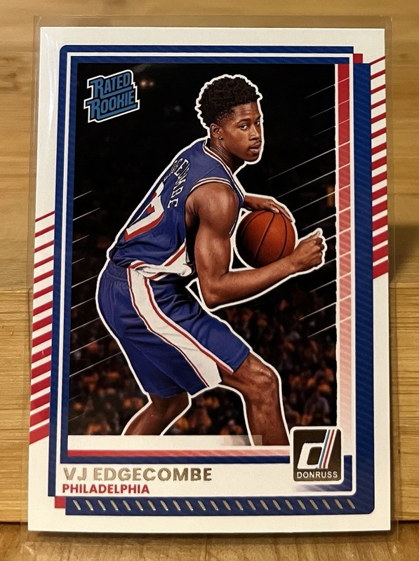 2025-26 Panini Donruss Basketball VJ Edgecombe Rated Rookie #1 76ers