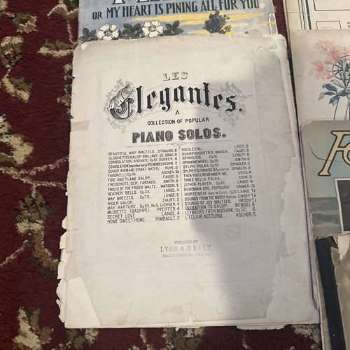 Lot de 15 partitions / livres anciens pour piano - Photo 4/16