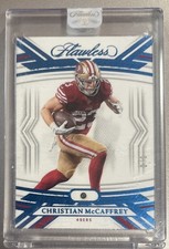 2023 Panini Flawless - Christian McCaffrey #62 Aquamarine /2 49ers