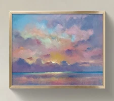 Original Impressionist Painting on 14in x11 in Canvas - Signed by the Artist