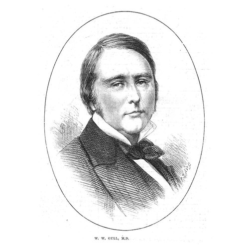 W W Gull MD Physician to the Prince of Wales - Antique Print 1871