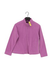 Isle Women's Hoodie UK 10 Purple 100 Polyester Full Zip