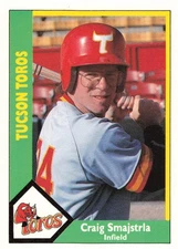 Craig Smajstrla 1990 CMC #611 Tucson Toros Baseball