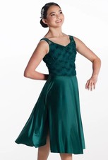 Dance Pre-Owned Costume XS Adult Green Weissman 18857 Lyrical Contemporary