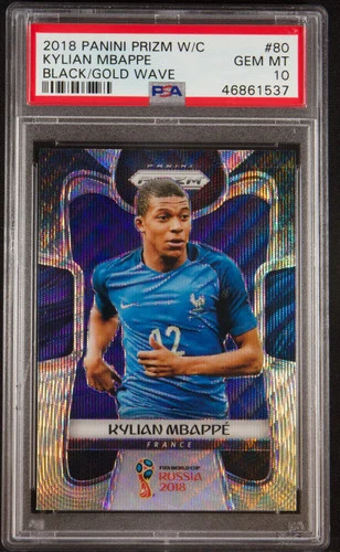 Kylian Mbappe World Cup 2018 Panini Prizm Kylian Mbappe World Cup #80 Gold
