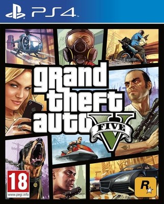 Grand Theft Auto 5 GTA V PS4 Videospiel (Sony PlayStation 4, 2013) PEGI 18