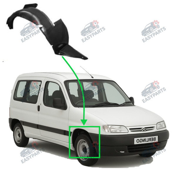 Radlauf StoßStange Locaro Vorne Rechts FüR Citroen Berlingo 1996 - 2002-image