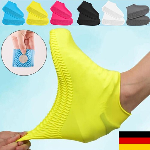 Wasserdichte Schuh Überzieher Überschuhe Fahrrad Schuhe Regenschutz Rutschfest ! - Picture 2 of 21