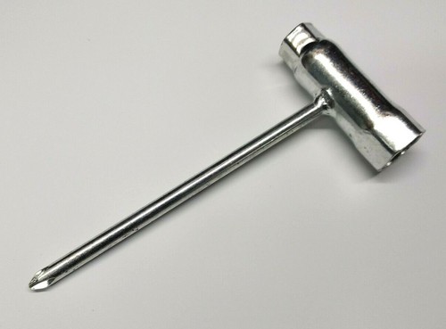 PATIKIL 3-teiliger Kombi-T-Schraubenschlüssel Für Kettensäge - 13mm & 19mm Sechskant, 185mm Lang, Metall
