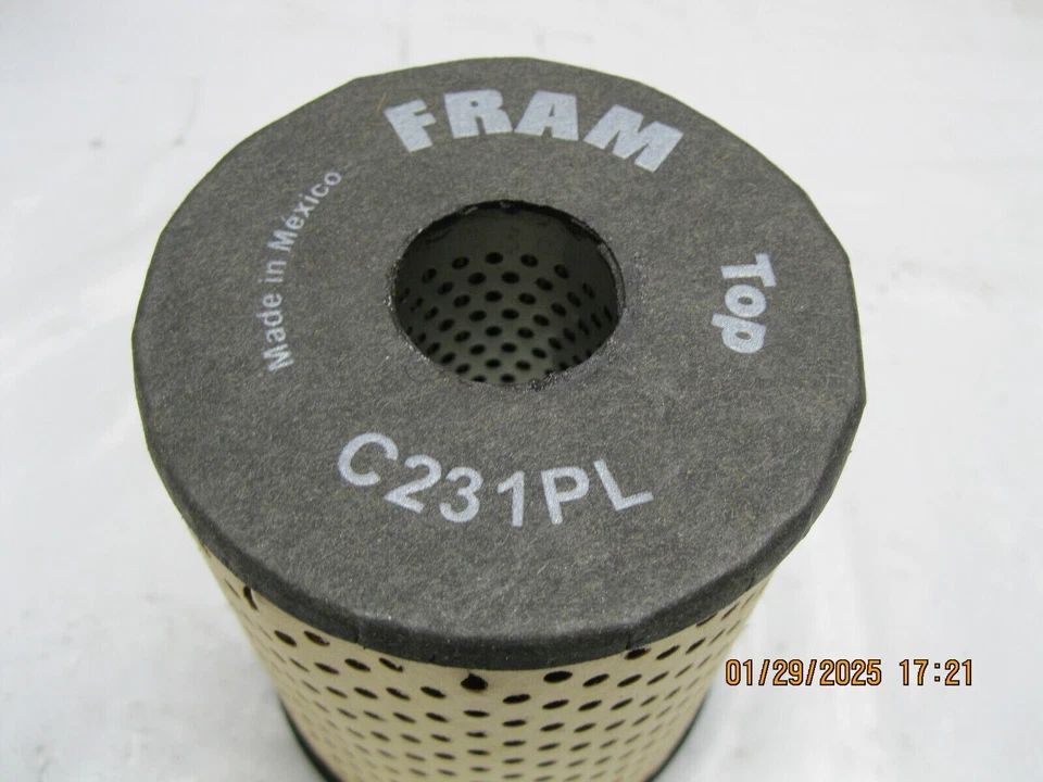 Fram Oil Filter C231PL for Willys AMC Jeep Studebaker 1950's 1960's (box rough) Foto 3 de 4