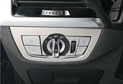 Para BMW X3 G01 X4 G02 2018-2021 Plateado Acero Función Control Botón Marco Borde - Imagen 3 de 10