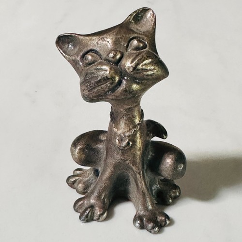 Amersand Zinnfigur - 3 Stück - Katze - Frosch - Eule - Mini Briefbeschwerer - Bild 8 von 11