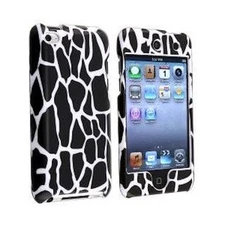 For Apple iPod Touch 4th Gen 4G Black Giraffe Animal Print Full Hard Case Cover