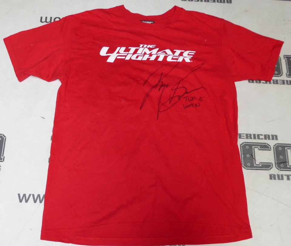 Ryan Bader Signed UFC The Ultimate Fighter 8 Fight Worn Used Shirt BAS COA Auto - Image 2 of 4