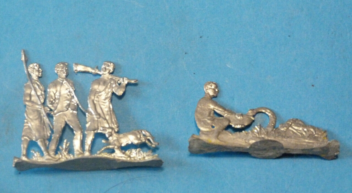 43 Figurines étain – Village Africain, échelle 30mm, Peint à La Main