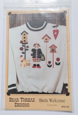 Bear Thread Designs Crafts Birds Welcome 138 Dianna Akers 1994