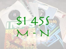 $1 45s - Popular Artists - G - EX - Flat $5.00  Shipped - M-N