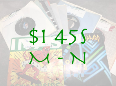 $1 45s - Popular Artists - G - EX - Flat $5.00  Shipped - M-N
