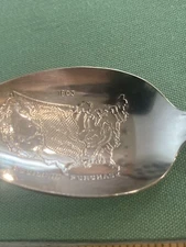 WM Rogers Silver Plate Thomas Jefferson Louisiana Purchase Spoon (S94)