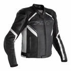 RST Sabre Airbag Leather Black White