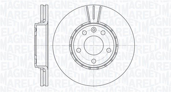 2X Magneti Marelli 361302040164 Bremsscheibe Passend FüR Nissan Opel Renault-image