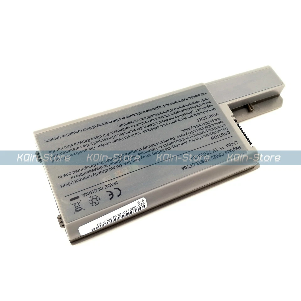 Batería de 9 celdas para Dell Latitude D531 D531N D820 D830 CF623 DF249 DF192 XD736 Foto 2 de 4