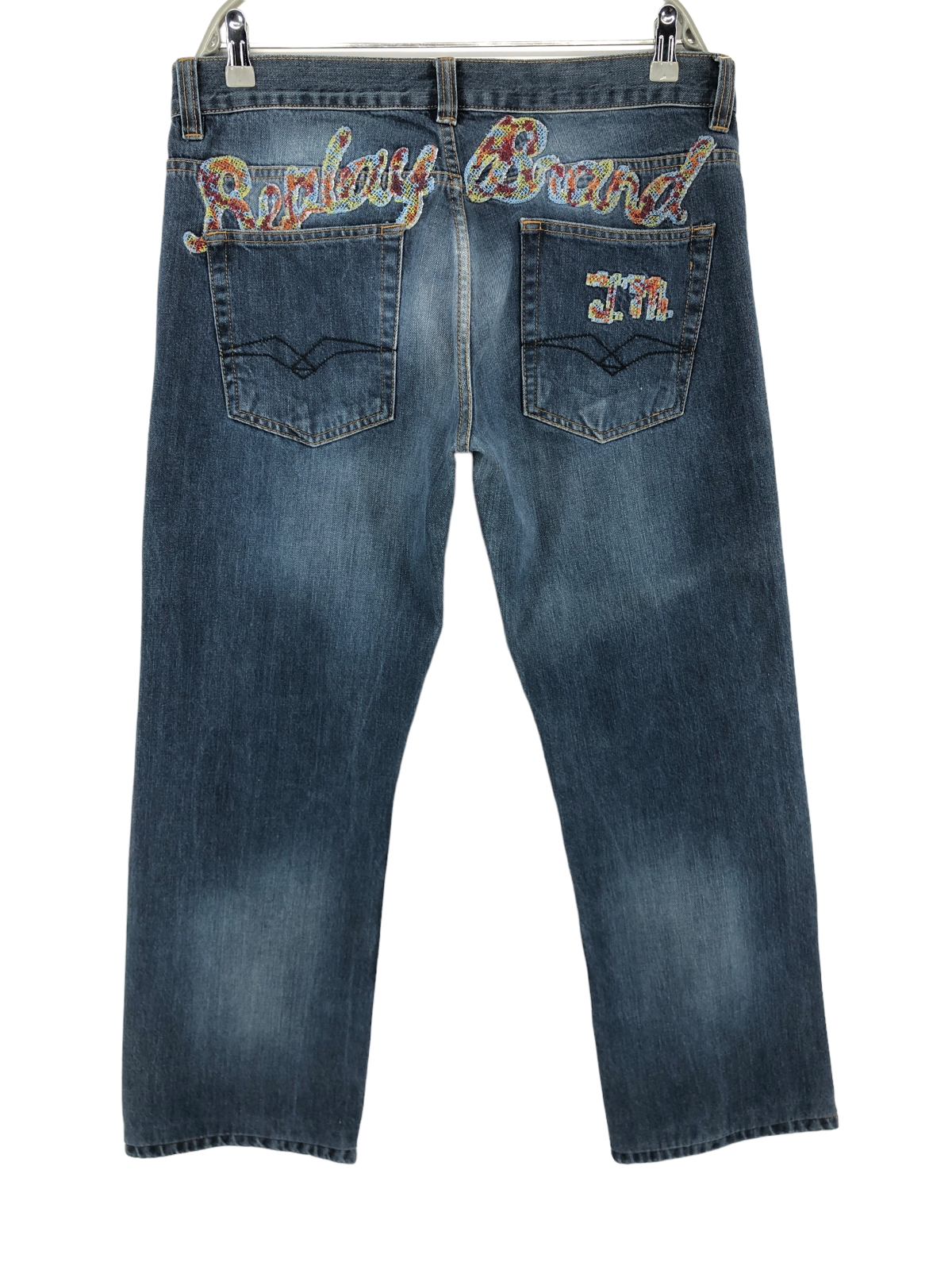 Pantalon Jean Vintage REPLAY - Taille Basse W26, Longueur 30" - Poches Cloutées - Neuf Sans étiquettes