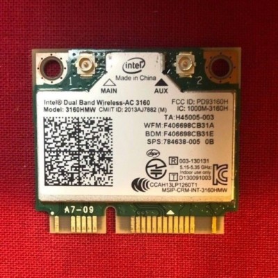 HP ProBook 450 G2 Wireless WiFi Card 784638-005 3160hmw for